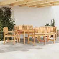 Set da Pranzo per Giardino 5 pz in Legno Massello di Teakcod mxl 69712