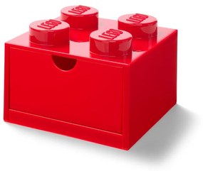 Scatola da tavolo rossa con cassetto , 15 x 16 cm - LEGO®