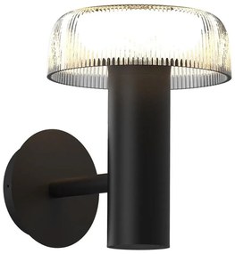 Zuma Line WT33111 - Lampada solare da parete BLUET LED/2,5W/2000mAh IP44 nero