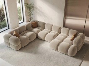 Divano angolare Loretto 5 posti in velluto – L345x250 cm