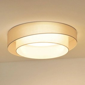 Duolla Plafoniera LED Luneta, bianco/bianco, Ø 60 cm, dimmerabile a 3 livelli