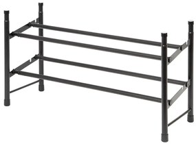 Scarpiera telescopica in metallo nero - Compactor