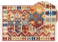 Tappeto kilim in lana multicolore fatto a mano 200 x 300 cm nappe soggiorno camera da letto