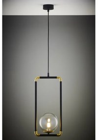 Jupiter 2023 - Lampadario a sospensione con filo ZAFRA 1xG9/10W/230V nero/oro/limpido