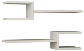 SET 2x Mensola FORK bianca