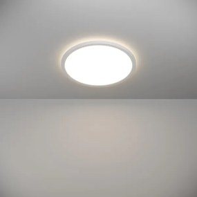Eglo 901447 -Plafoniera LED da esterno ROVITO 18,5W/230V diametro 38,9cm IP44 bianco