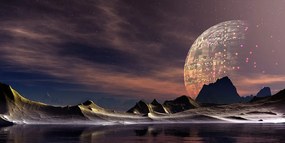 Quadro su tela – Pianeta futuristico