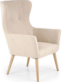 Poltrona imbottita Cotto beige - H 99 cm