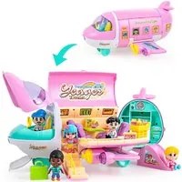 Aeroplano Playset Casa delle Bambole Aereo da Sogno Rosa Giocattolo per Bambini