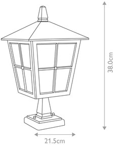 Elstead - Lampada da esterno CANTERBURY 1xE27/100W/230V IP43