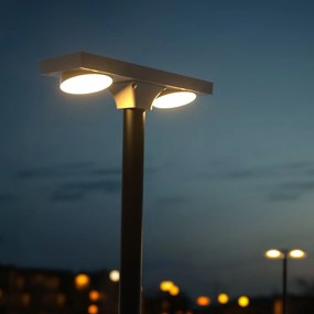 Lampione ad Energia Solare 4800 Lumen Doppia Fonte Luminosa