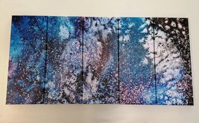 Quadri 5 pezzi – Astrazione da acquerello