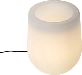 Lampada da terra da esterno intelligente vaso di fiori bianco IP44 con WiFi A60 - Flowerpot