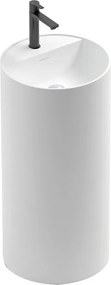 Lavabo a terra cristina technokarm lin100 diam. 44 h.87 cm bianco opaco