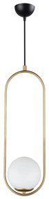 Lampada a sospensione color oro, altezza 146 cm Arch - Squid Lighting
