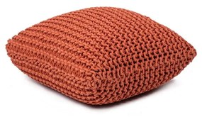 Pouf cuscino rosso mattone in maglia - Bonami Essentials