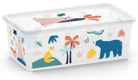 Scatola per bambini bianca in plastica 34x19x12 cm C Box Style – KIS