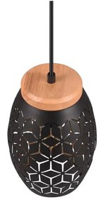 Apparecchio a sospensione nero ø 15 cm Bidar - Trio