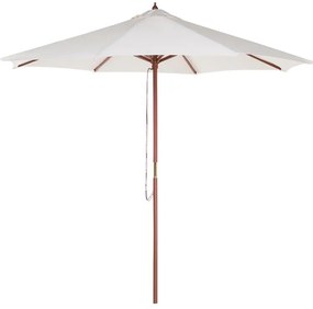 Ombrellone parasole in legno senza alette TOSCANA Beliani