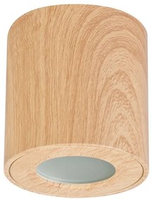 Brilagi -Luce Spot da bagno MIA 1xGU10/30W/230V 84x80 mm decorazioni in rovere IP44