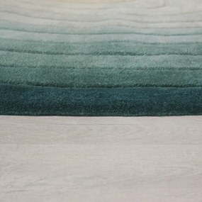 Tappeto blu in lana 200x290 cm Puddle Ombre Wool - Flair Rugs