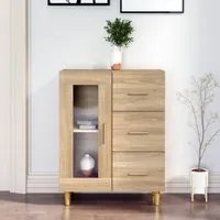 Credenza Rovere Sonoma 69,5x34x90 cm in Legno Multistrato 812207