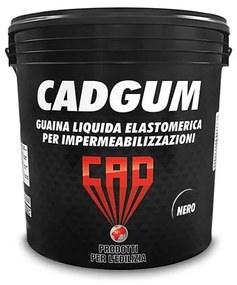 Cad Gum 20 kg Guaina liquida nera impermeabilizzante pronto uso