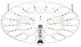 Lafra lampada da soffitto media cromo 2700k 2150lm 27w d.70cm dimme...