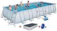 piscina power steel rettangolare telaio portante cm.549x274x122h. - kg.110,3 -lt.14.812-filtro cartuccia (art.56465) fer260831