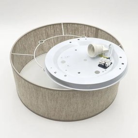 Plafoniera SIRJA 1xE27/15W/230V Ø 35 cm beige