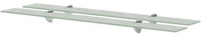 Mensole Galleggianti 2 Pz İn Vetro 90x10 Cm 8 Mm /