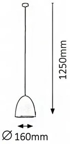 Rabalux 2589 - Lampadario OLIVIA 1xE27/60W/230V