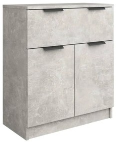 Credenza grigio cemento 60x30x70 cm in legno multistrato