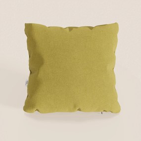 Honey cuscino disponibile in diversi colori realizzato in tessuto simil cotone impermeabile T13 giallo