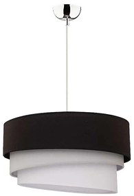 Duolla - Lampadario a sospensione con filo TRIO 1xE27/40W/230V diametro 45 cm nero/grigio/bianco