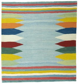 Kilim Tappeto persiano 90 x 80 Blu (Iran) Tessuto A Mano