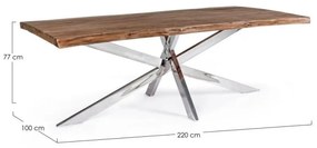 Tavolo Arkansas in legno 220x100 cm