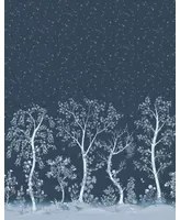 Cole & Son Carta da parati panoramica Seasonal Woods - Midnight