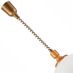 Lampadario a scomparsa RAMONA 1xE27/60W/230V beige/marrone