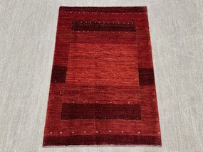 Loribaft Tappeto 150x110 Rosso (Iran) Annodato A Mano