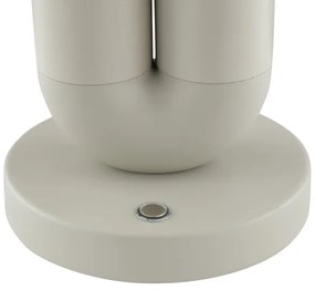 Brilliant - Lampada da tavolo LED dimmerabile ricaricabile a sfioramento SAYU LED/2,5W/5V 2700K IP44 grigia