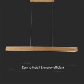 Lampadario LED a sospensione con filo LED/12W/230V 4000K marrone