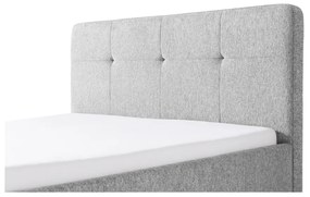 Letto matrimoniale imbottito grigio chiaro rete non inclusa 140x200 cm Smart – Meise Möbel