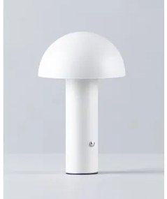 Lampada da Tavolo LED Senza Fili (Ø15 cm) Biar Bianco Polar - The Masie
