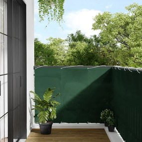 Paravento Balcone Verde Scuro 120x800 Cm 100% Poliestere Oxford /