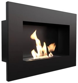 Camino a bioetanolo incasso DELTA 40x60 cm 2kW nero