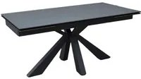 Tavolo big table piano vetro ceramica finitura pietra nera misura l.160 p.90 h.76(aperto 240 cm)