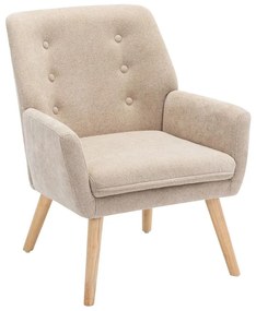 Poltrona in Tessuto Beige - SERINO