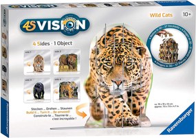 Puzzle 3D Ravensburger 4 immagini  vision wild cats 37 pezzi 2749
