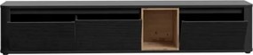 Mobile TV Sospeso 3 Ante 215x40x40 Con Vano A Giorno Lehman Rovere Scuro